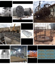 Металлическая конструкция. Металлическая ферма. Металлическая емкость.